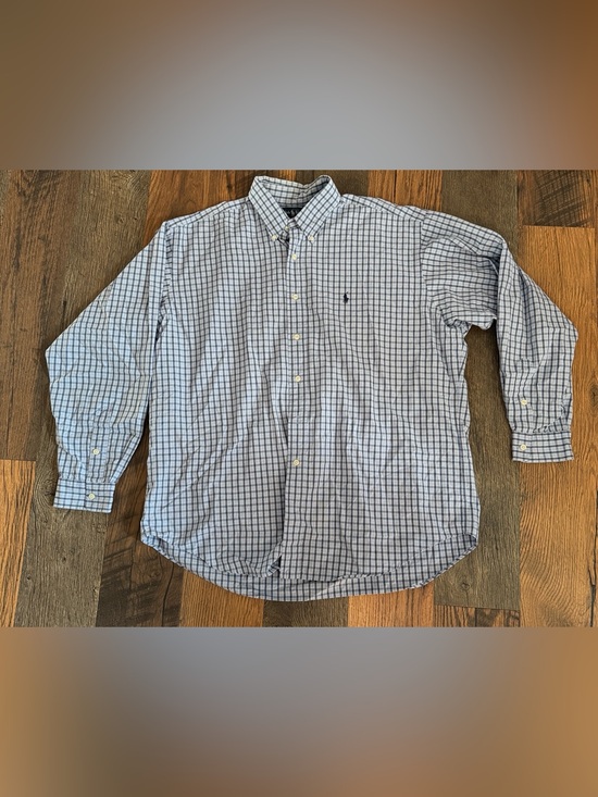 Ralph Lauren Other - Ralph Lauren Blue & White Windowpane Button-Down Shirt